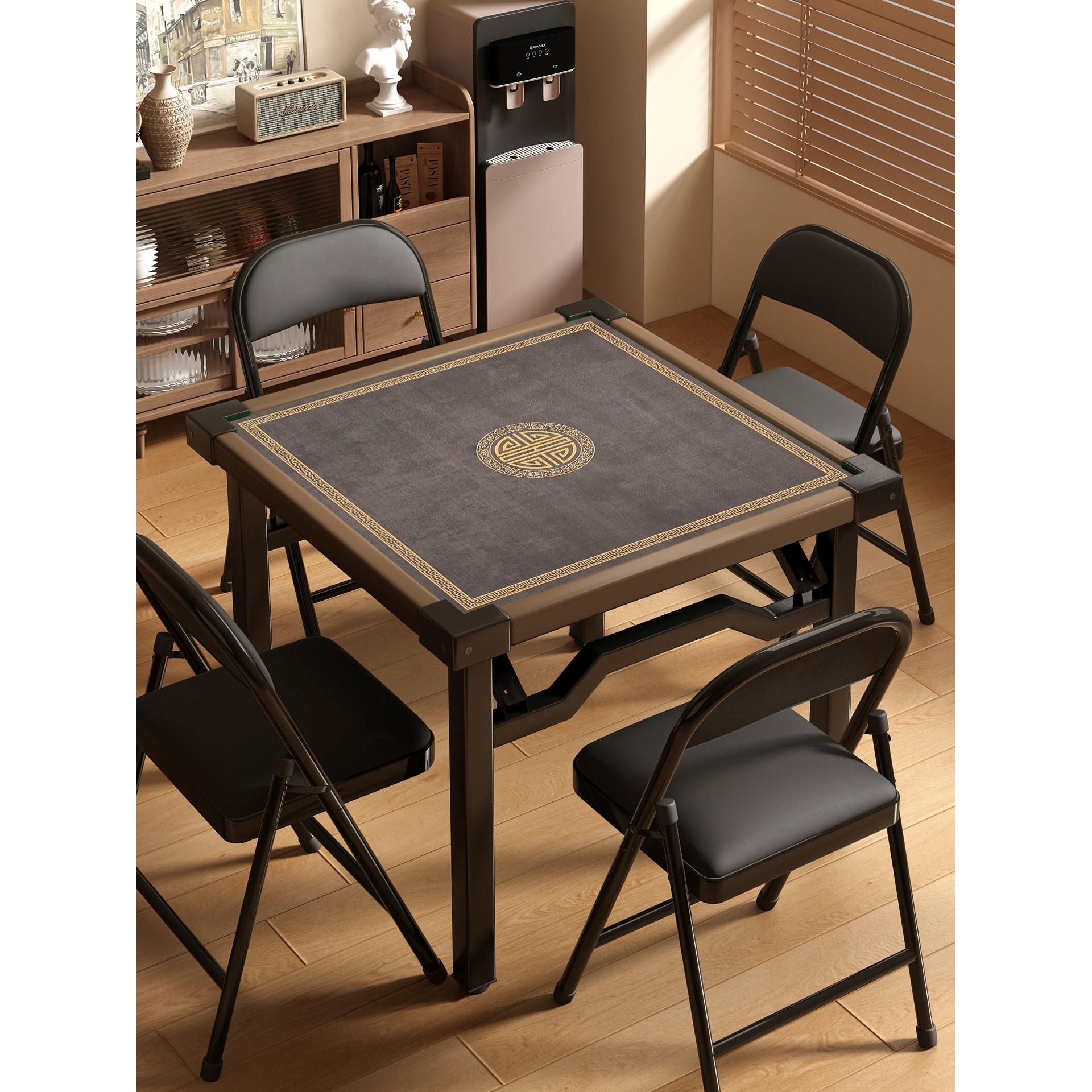 过年折叠麻将桌手搓两用餐桌家用简易棋牌桌掼蛋桌便携式吃饭四