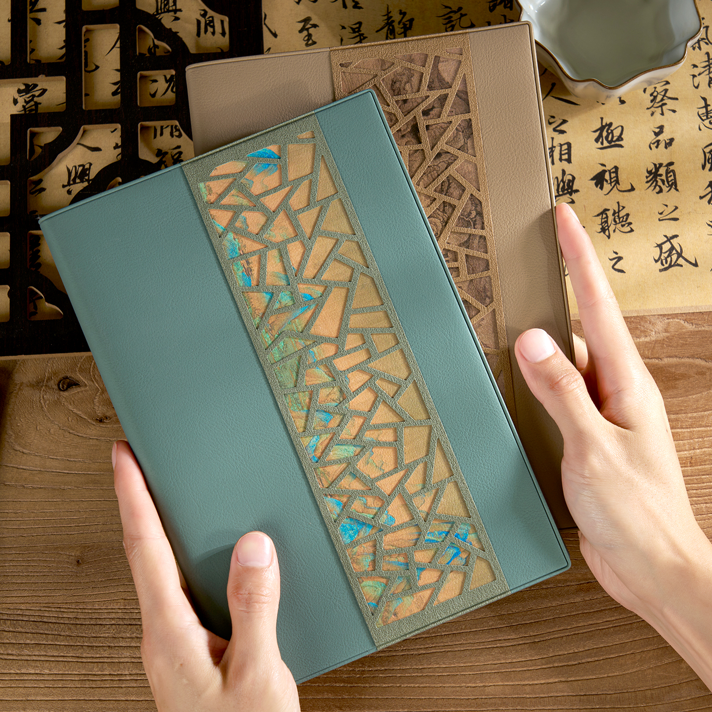 文创笔记本本子超厚商务a5复古2026年新款中国风商务办公工作会议记录本大学生日记本加厚记事本定制可印logo