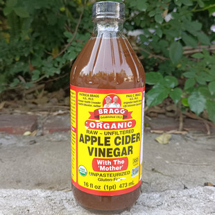 Cider Apple Vinegar Organic 0脂0卡0蔗糖苹果醋冲饮料Bragg