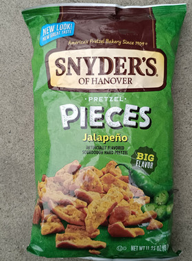 美国进口SNYDER'S施耐德普莱墨西哥辣椒味椒盐饼Jalapeno
