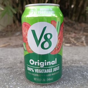 临期V8浓缩混合蔬菜汁饮料可做培养基调酒汁100% VEGETABLE JUICE