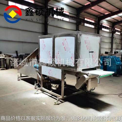 锅巴薯块裹粉机 滚筒式上粉机溜肉段鱿鱼裹粉流水线 薯条鸡块上粉