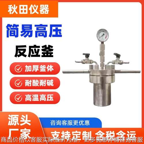 微型磁力搅拌高压反应釜 实验室小型高压反应釜 水热合成反应釜