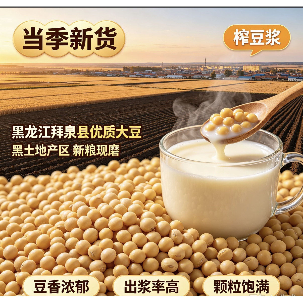 飞豆侠东北新鲜黄豆（东升一号）非转基因高蛋白40以上出芽率98%