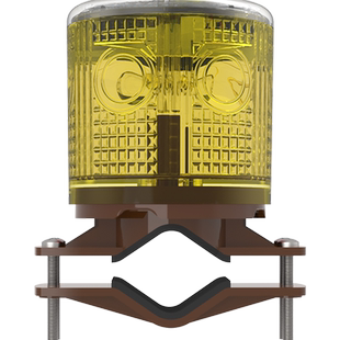 昊研太阳能警示灯障碍信号闪烁闪光建筑塔吊市政修路工地围挡海产