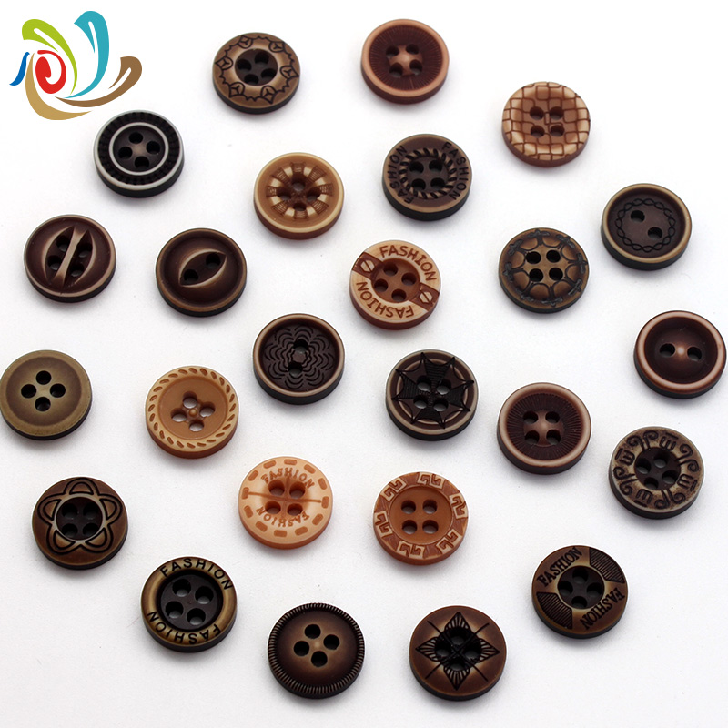 水磨工艺树脂男女套装11mm扣子
