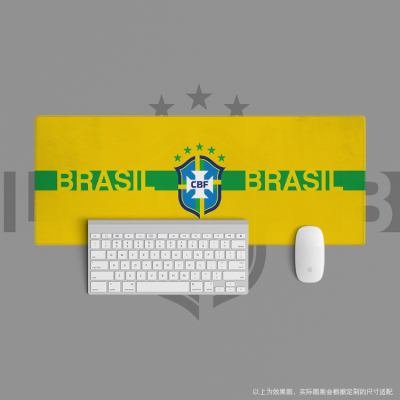02鼠标垫超大办公键盘学生足球迷用品巴西国家队世界杯美洲brasil