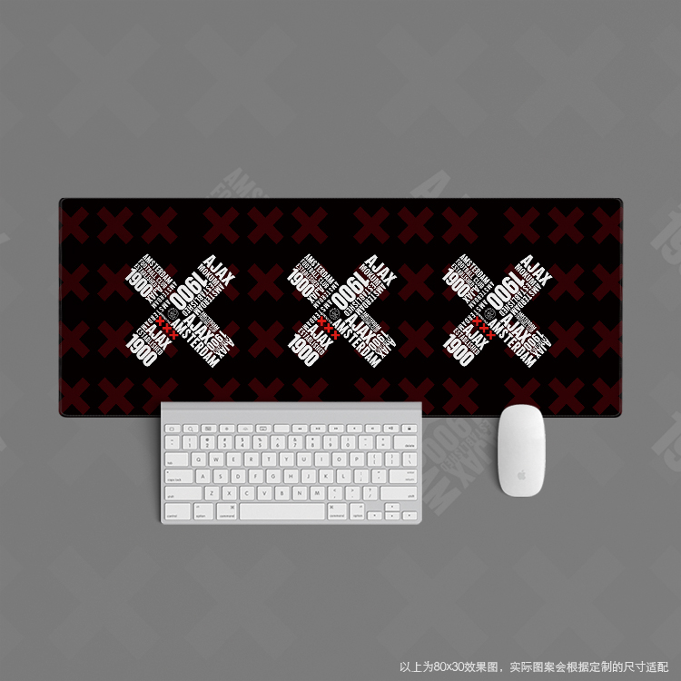 鼠标垫超大定制办公键盘足球迷学生用品周边办公阿贾克斯荷兰ajax