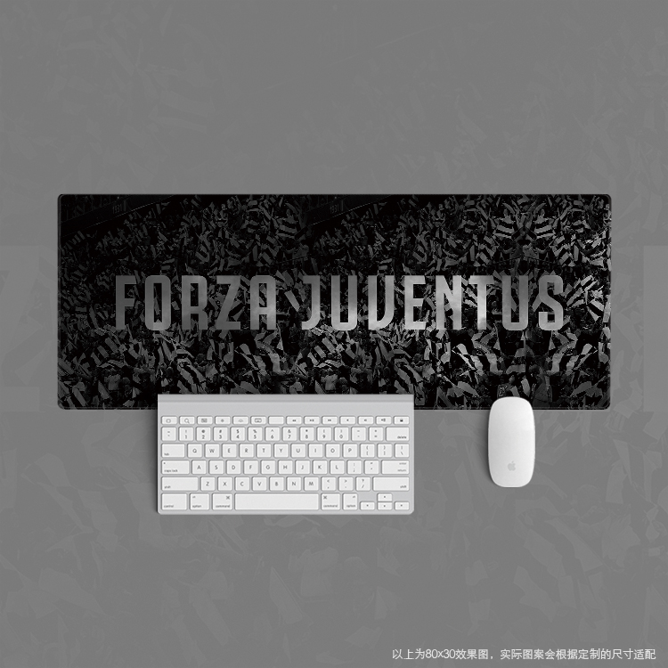 21超大鼠标垫键盘足球迷办公学生周边用品尤文图斯forza juventus