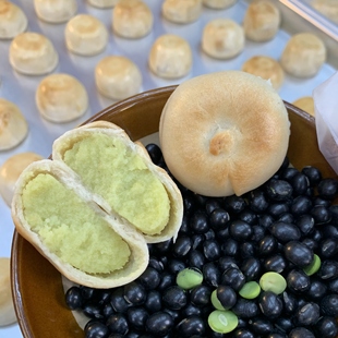 冰淇淋黑豆饼绿豆饼软皮传统老式 福建糕点点心休闲零食品代早餐