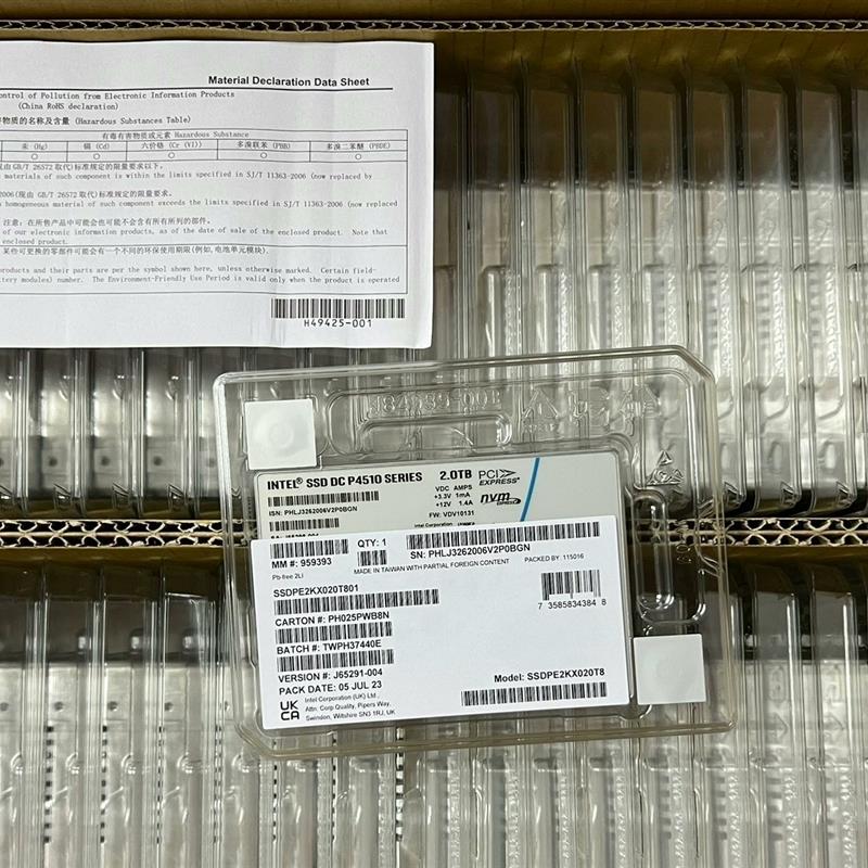 英特尔 P4510 2T U.2接口 企业级固态硬盘SSD(请询价)