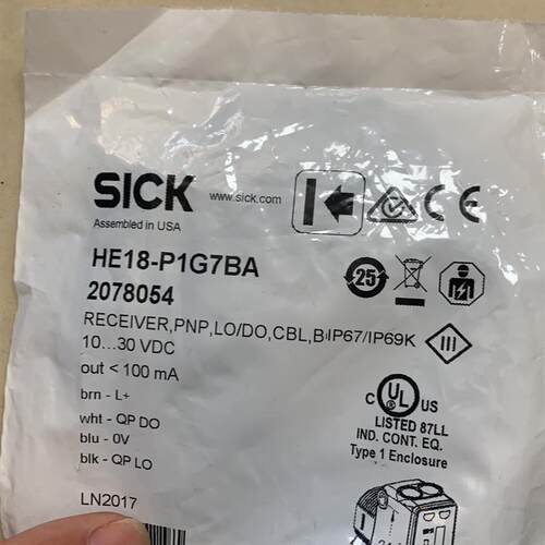 SICK西克传感器HE18-P1G7BA。HS18L-D1G(请询价)