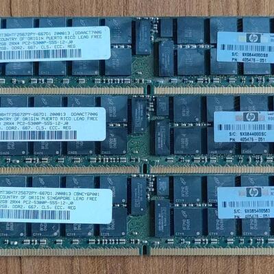 HP惠普服务器内存,HP DDR2  2G 2Rx4 PC2(请询价)