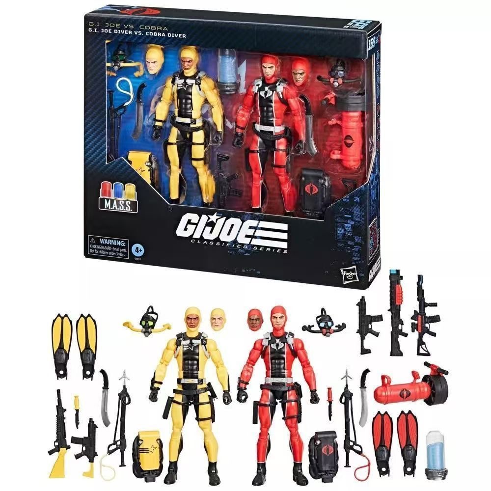 孩之宝 GIJOE 特种部队 169 潜水员双人套 6寸可动人偶模型手办
