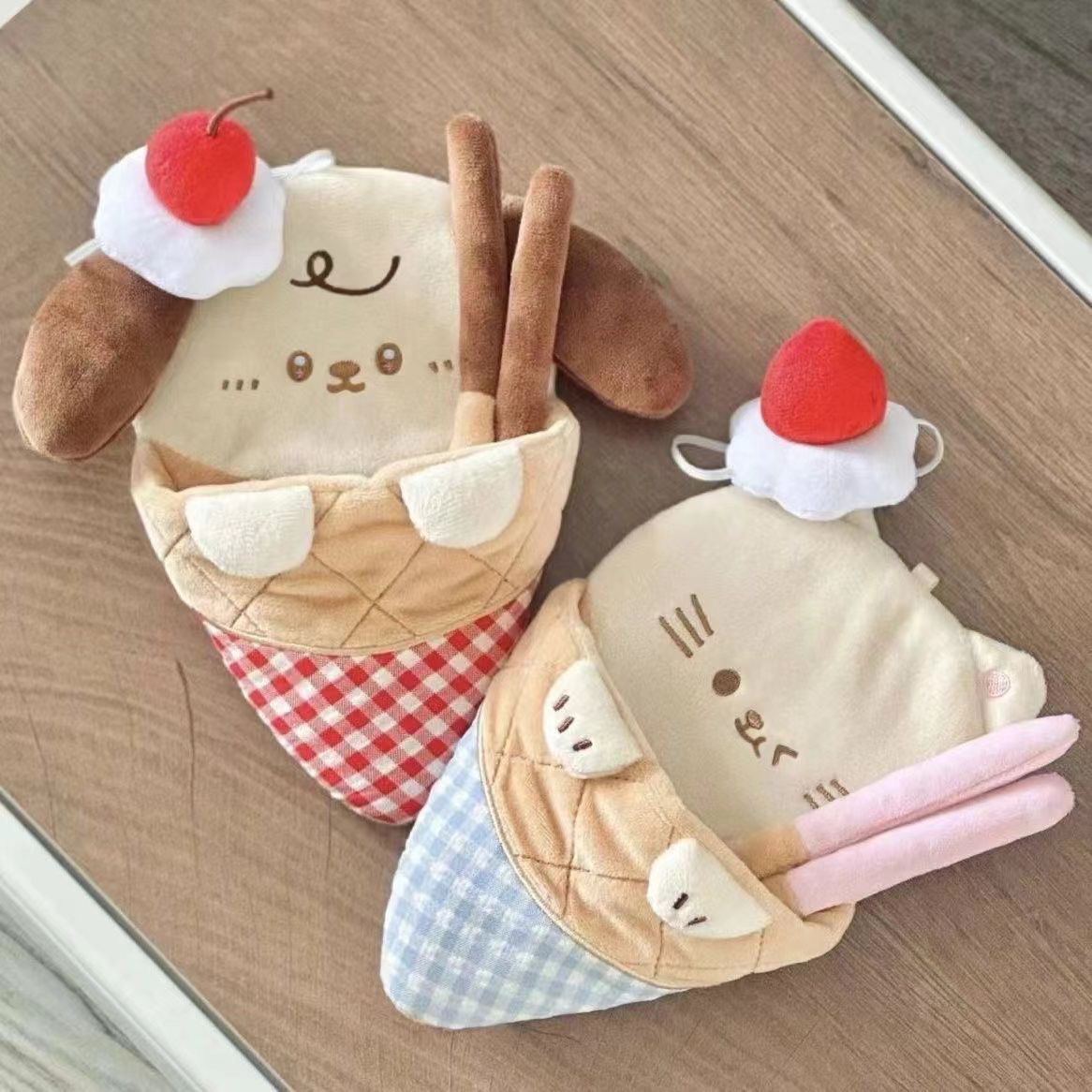 可爱卡通小狗猫猫可丽饼10cm娃衣高颜值娃包爆款秋冬棉花娃衣