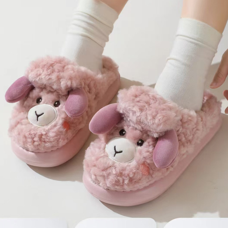 儿童棉拖鞋男女童冬季2025新款室内防滑家居可爱保暖毛毛卡通棉拖