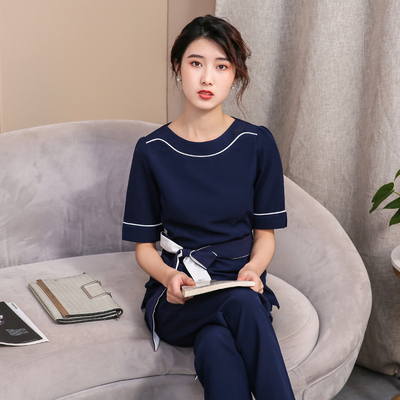 春夏气质美容院美容师工作服女高端养生会所医美技师工装制服套装