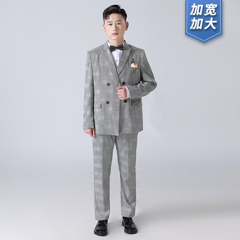 男童礼服胖版加肥加大西服小西装