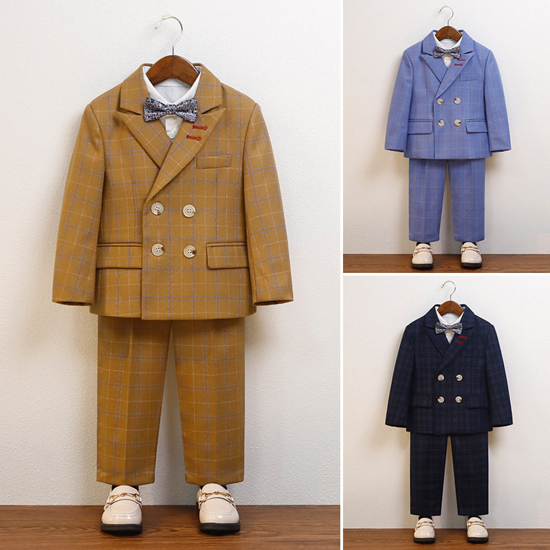 男童礼服西装套装儿童男孩演出服