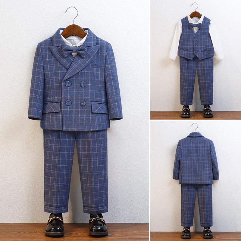 儿童西装春秋男童花童演出服礼服