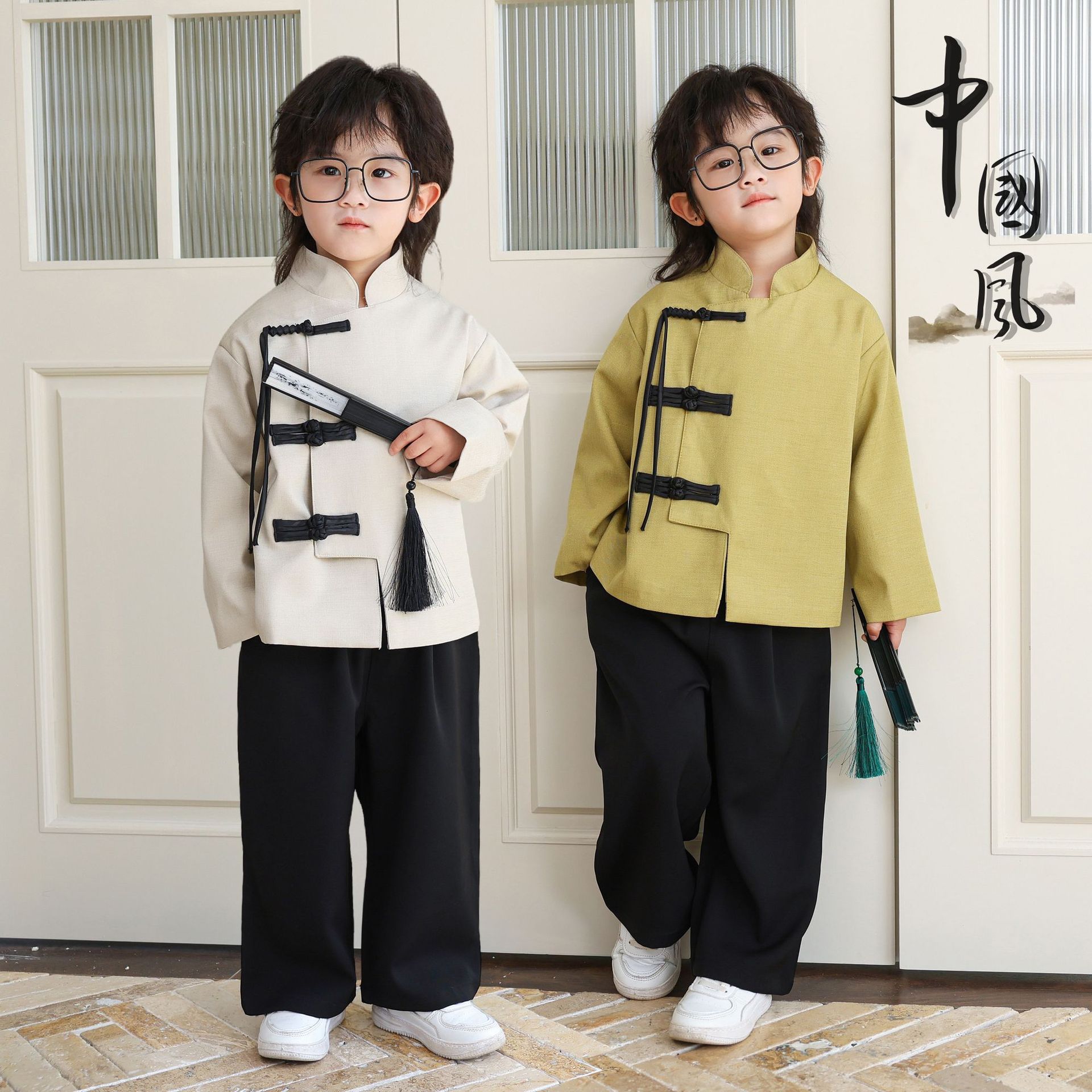 男童汉服唐装夏季新款复古风时尚