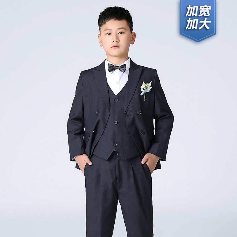 男童胖版礼服花童西装加大加宽