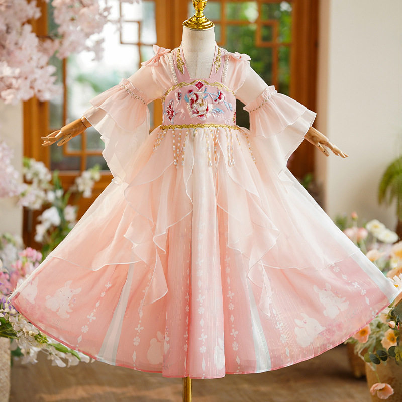 小女孩古装超仙唐装中国风夏汉服