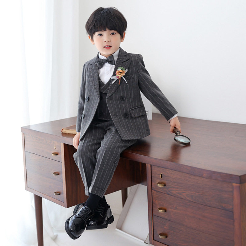 儿童西装套装秋季韩版帅气男童花童婚礼服宝宝周岁生日宴会摄影服