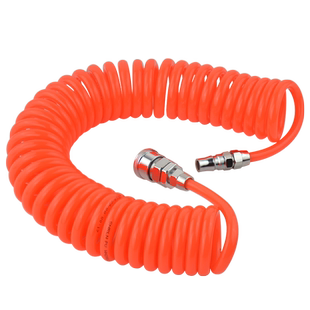 气动弹簧管空压机气泵气管软管PU伸缩螺旋风管带快速接头气线气绳