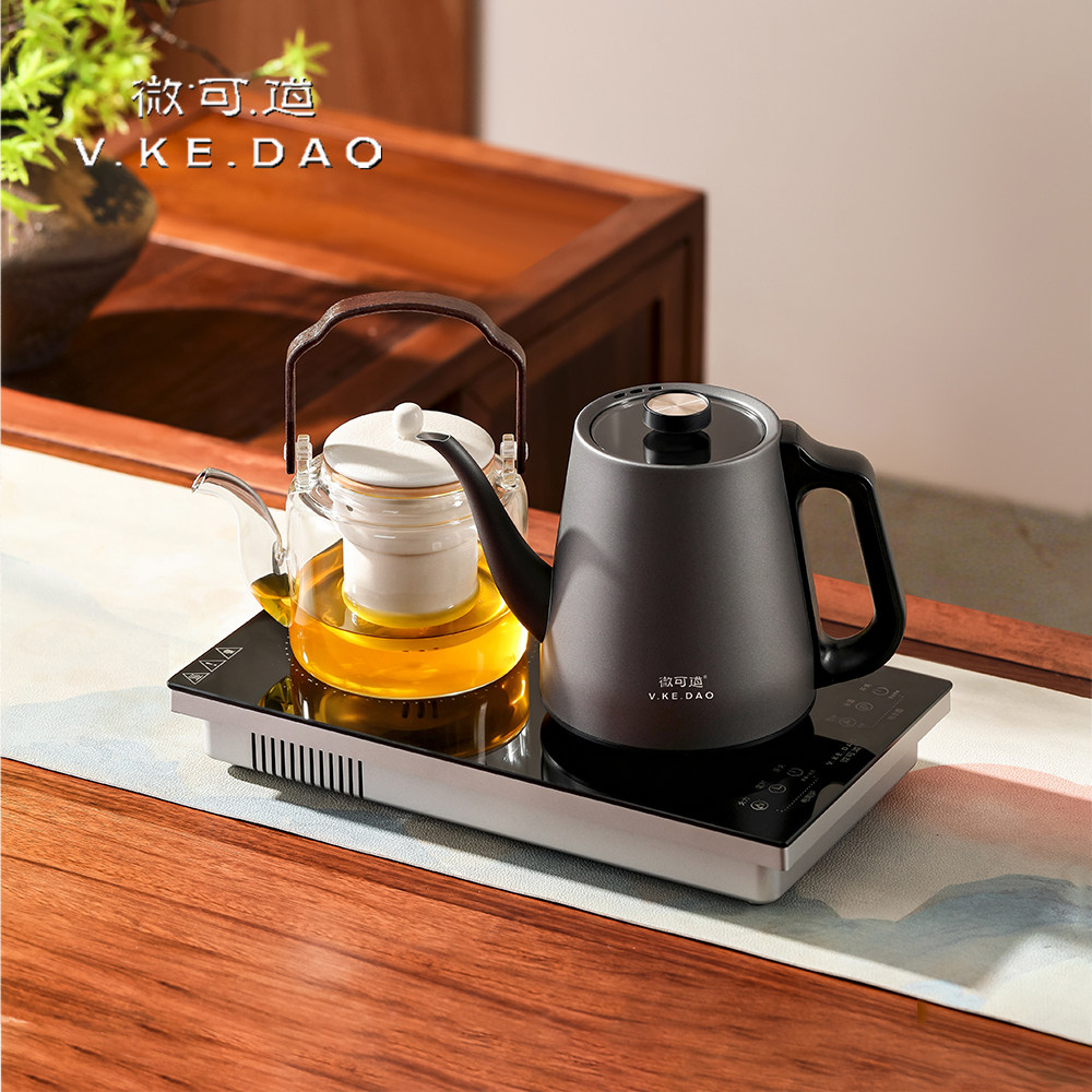 微可道电陶炉泡茶专用烧水壶自动上水嵌入式电茶炉智能恒温烧水壶