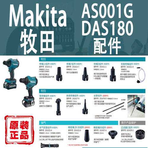 Makita/牧田AS001G/DAS180配件