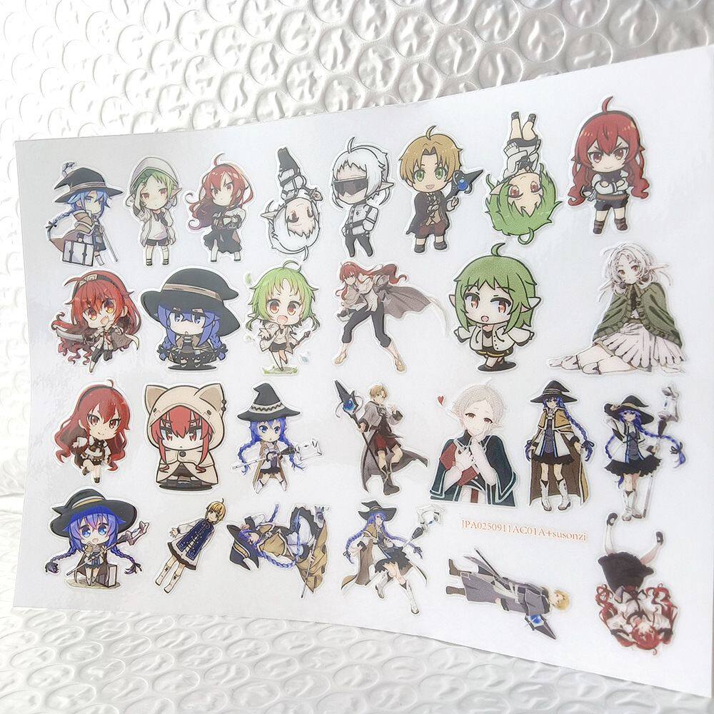 无职转生镂空立体防水手帐笔贴保温水杯装饰UV转印贴纸水晶标定制