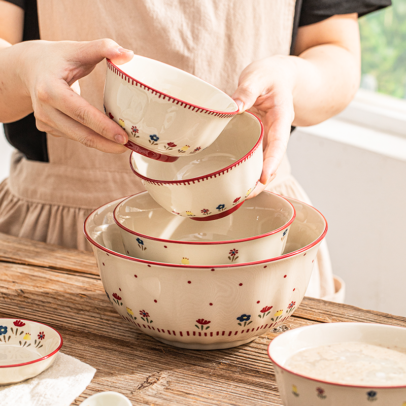 【高温釉中彩】小清新田园风餐具