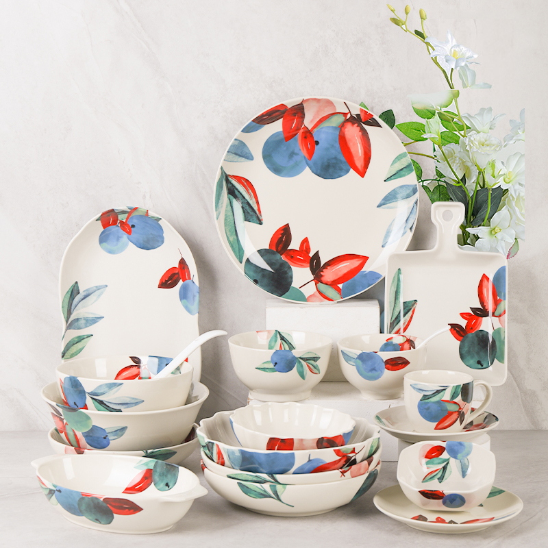 顺祥硕加陶瓷碗碟套装家用高级感