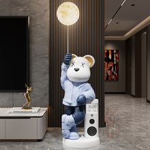暴力熊客厅大型落地摆件沙发电视柜旁装饰品轻奢高档乔迁新居礼物
