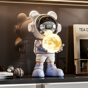 太空人宇航员小摆件客厅房间酒柜家居装饰品桌面航天员小夜灯礼物