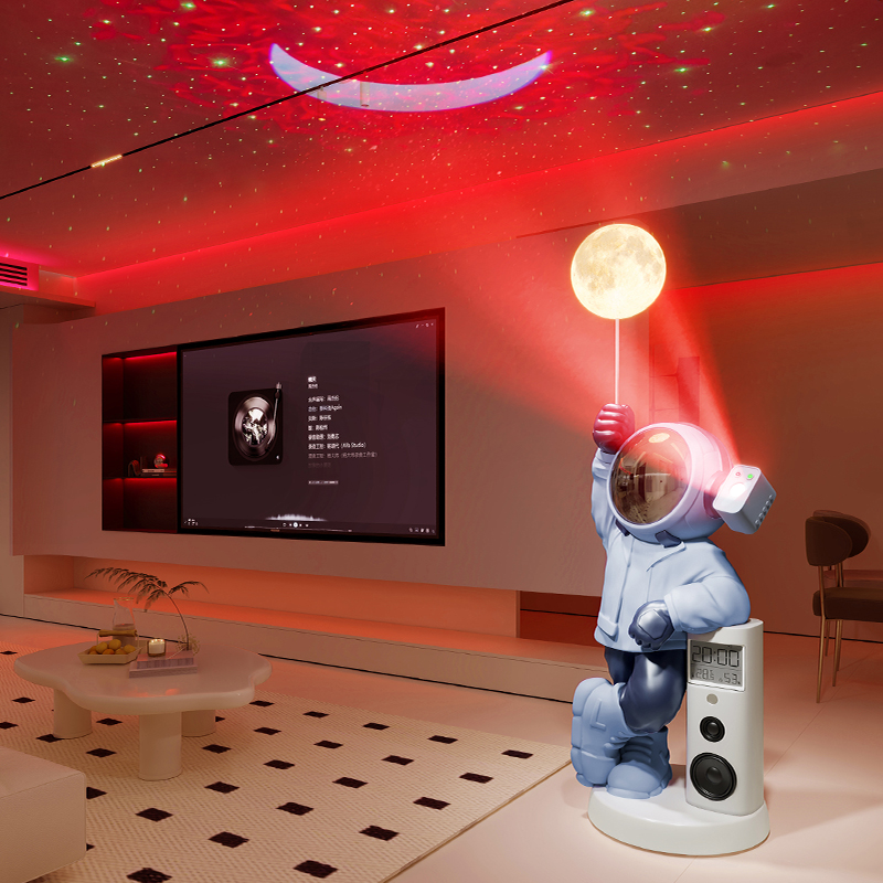 太空人星空投影灯落地摆件