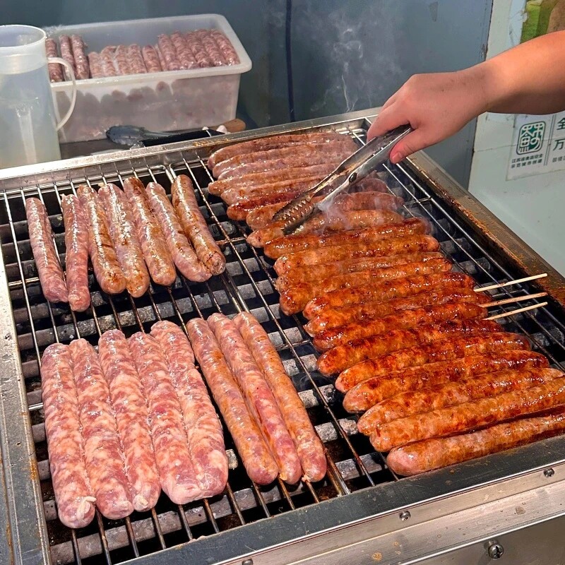 士林大香肠台湾烤肠摆摊鲜肉灌肠商家同款街边小吃空气炸锅零食品