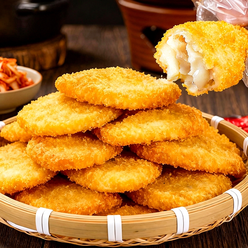 鳕鱼排儿童早餐煎炸商用半成品冷冻裹粉空气炸锅酥脆夜宵美食批发