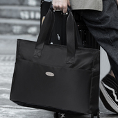 健身包男简约行李包短途旅行包女手提大容量旅行袋轻便防水单肩包