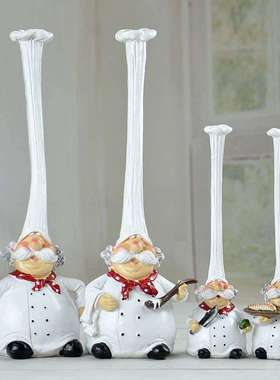 ZAKKA杂货 树脂工艺品   创意厨师家居摆件 橱窗摆设 热销