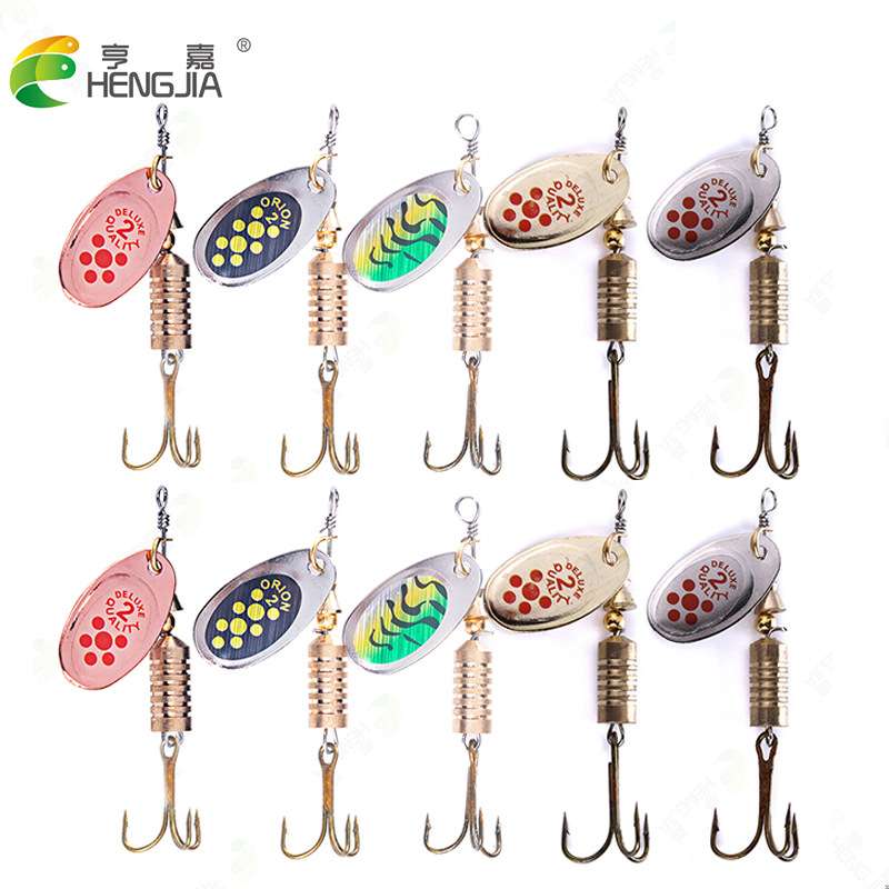 亮片假饵亨嘉10pcs金属电镀亮片淡水亮片路亚饵 旋转亮片TUME