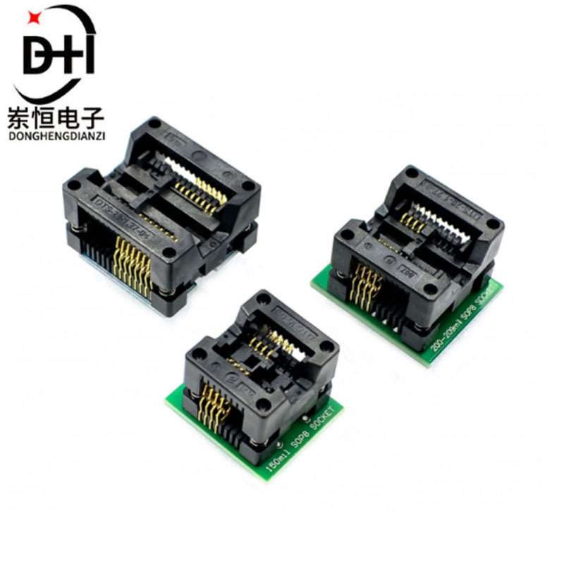 SOP8/SOP16转DIP8 SA602镀金IC测试座 转换座 烧录座150/200mil