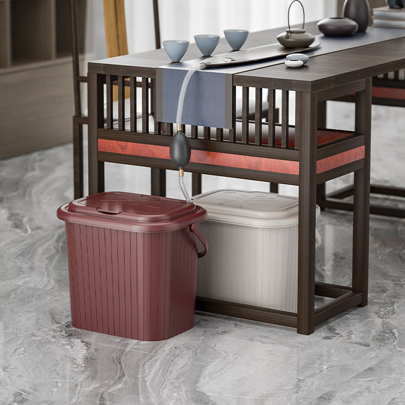 配件茶桶茶渣桶茶水桶家用茶具排水桶接水废水桶塑料垃圾桶茶叶桶