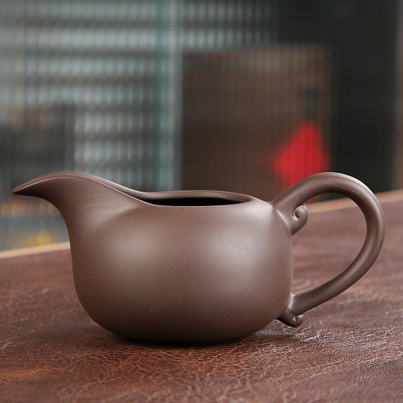 竹官手工紫砂公杯功夫茶具茶道配件手把公道杯茶壶茶杯匀杯分茶器