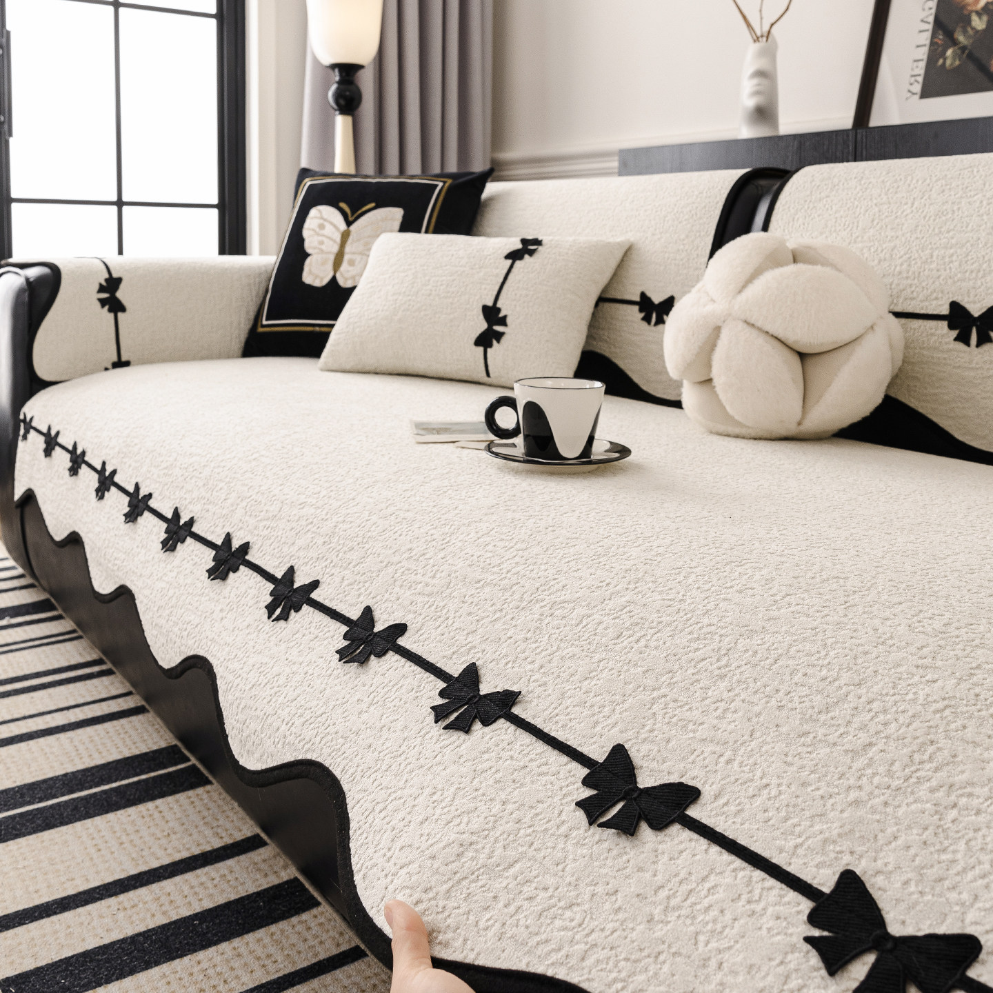 四季通用沙发垫2025新款轻奢高级感冬加厚固定防滑坐垫子座套罩巾,居家布艺,沙发垫,淘宝优惠券,粉丝福利购,淘宝优惠卷