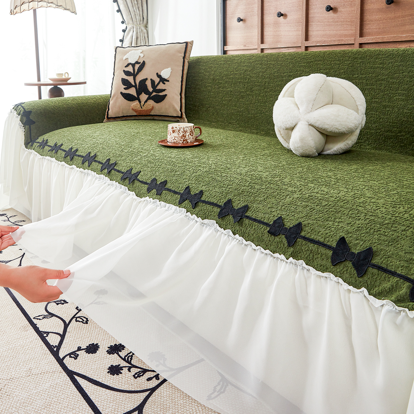 沙发巾一整张全盖防猫抓沙发罩