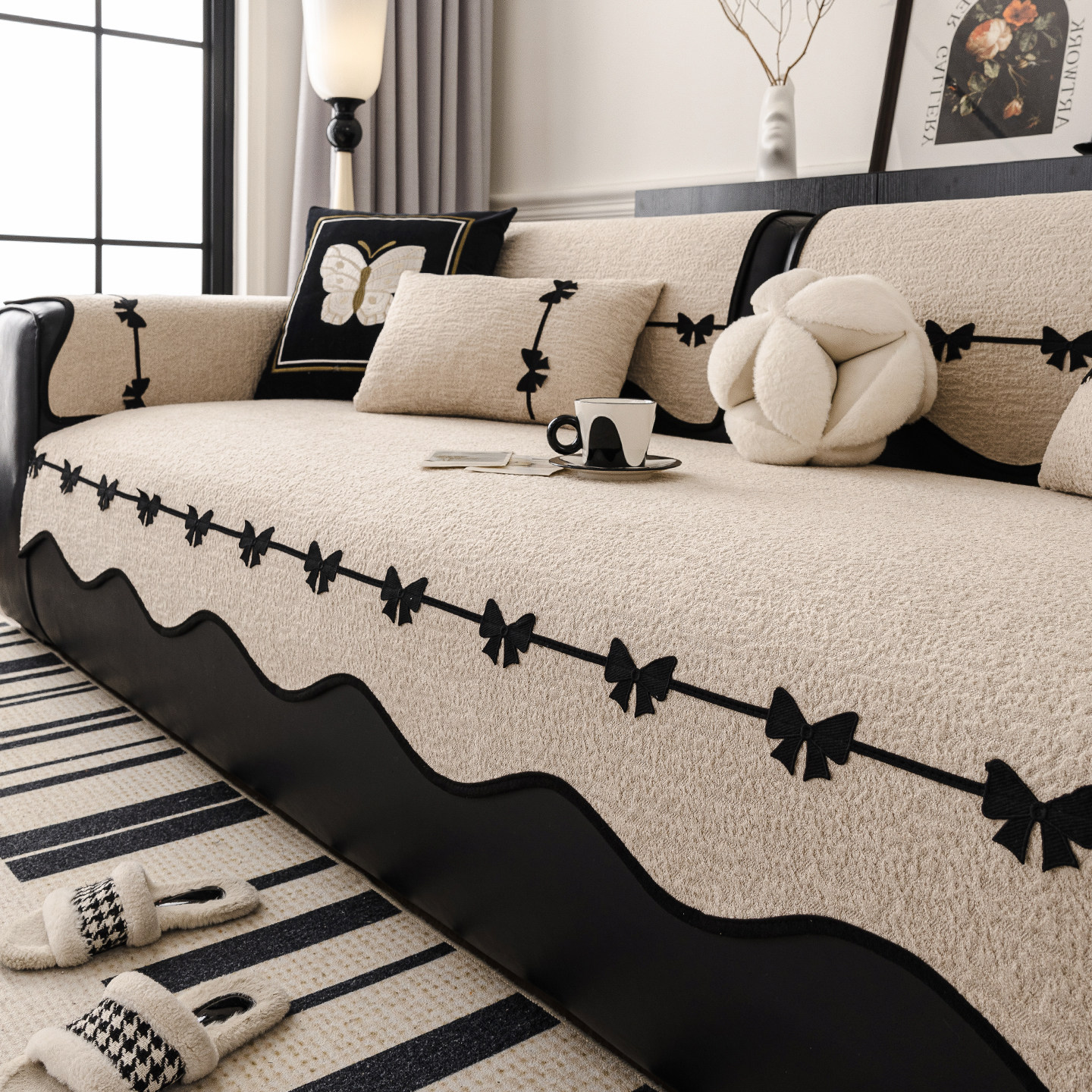 沙发垫2025新款冬加厚固定防滑轻奢高级感四季通用坐垫子座套罩巾,居家布艺,沙发垫,淘宝优惠券,粉丝福利购,淘宝优惠卷