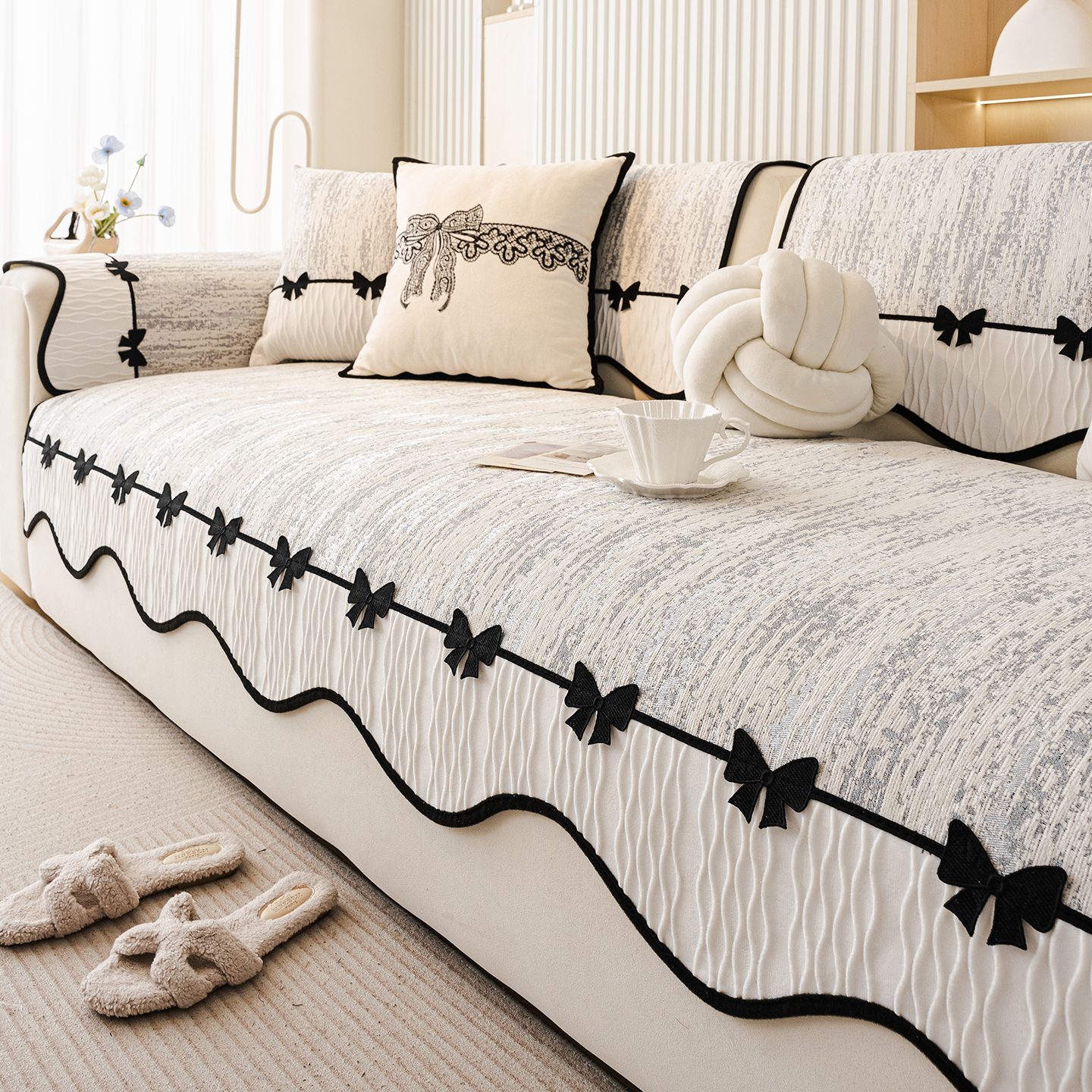 四季通用防滑轻奢沙发垫