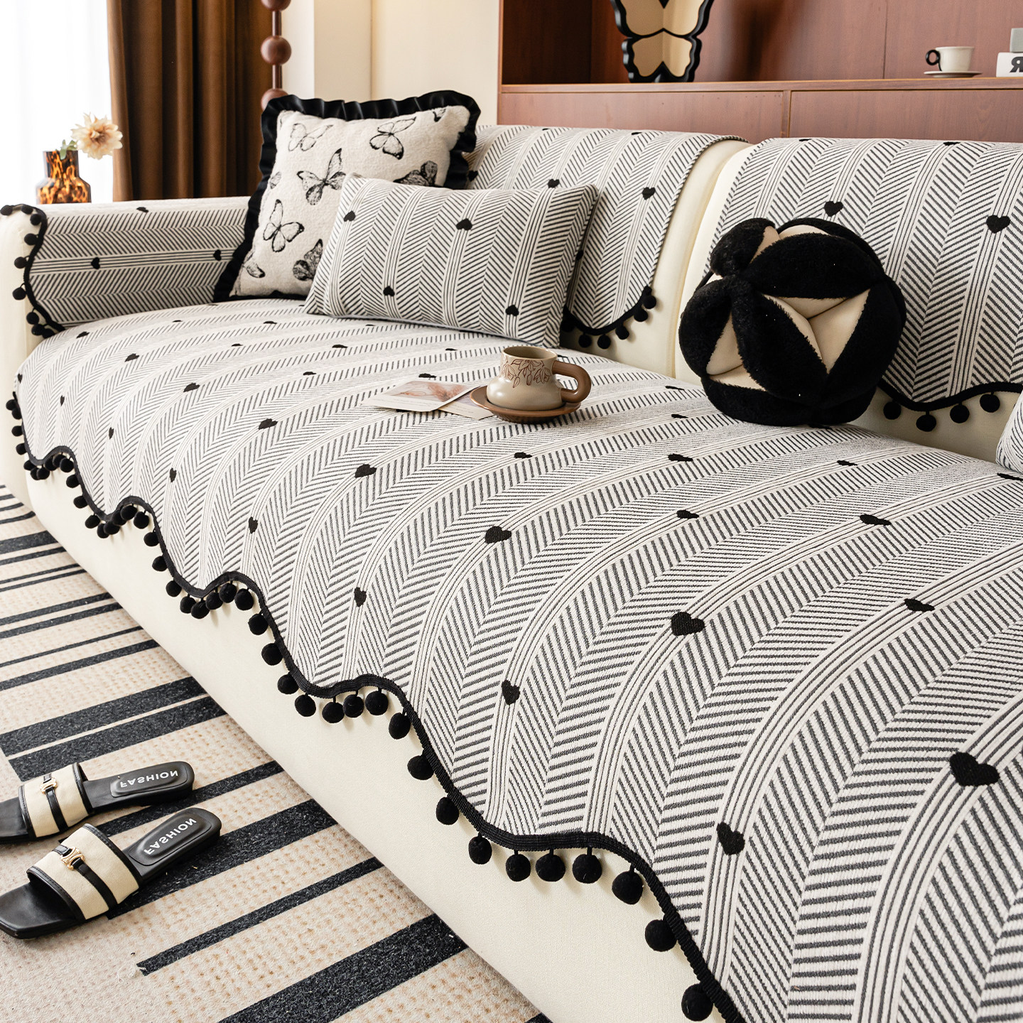 沙发垫2025新款四季通用轻奢高级感固定防滑沙发坐垫子套罩盖布巾,居家布艺,沙发垫,淘宝优惠券,粉丝福利购,淘宝优惠卷